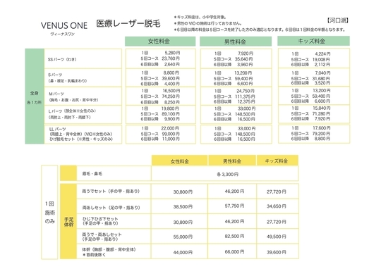 医療レーザー脱毛 - 南都留郡富士河口湖町の皮膚科 河口湖さおり皮ふ科